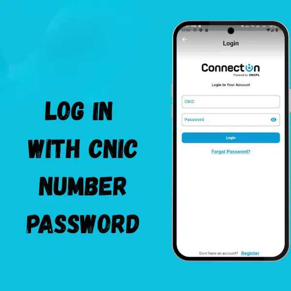 Log in interface sngpl app